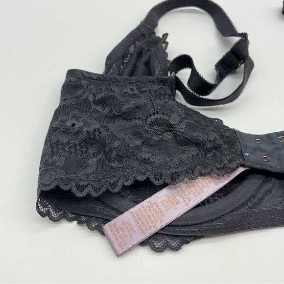Savage X Fenty Gray Lace Unlined Bra - Picture 4 of 9